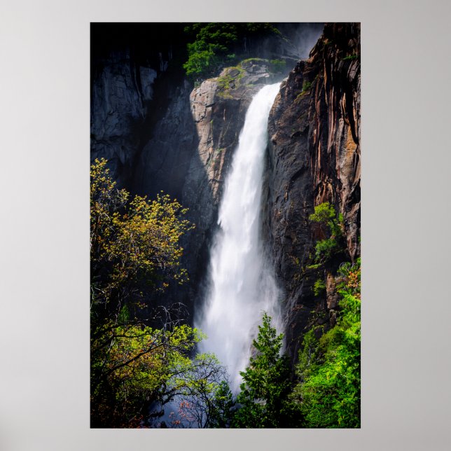 Poster Cascade des chutes du Yosemite inférieur (Devant)