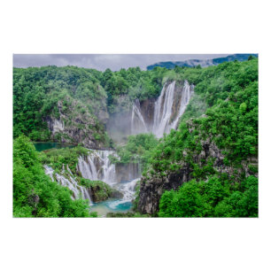Poster Cascade des lacs Plitvice