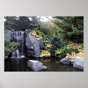Poster Cascade du Minnesota Version aquarelle