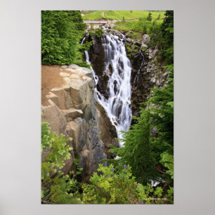 Poster Cascade du parc national du Mont Rainier
