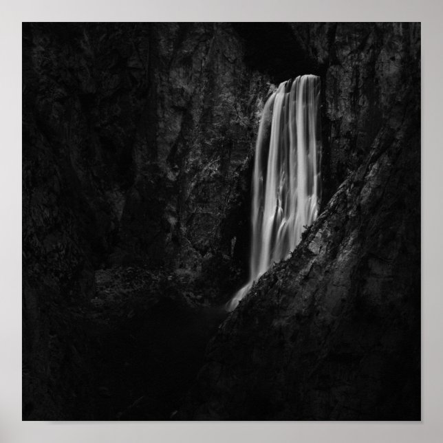 Poster Cascade majestueuse Boka en Slovénie (Devant)