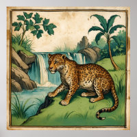 Cascade médiévale de charme Leopard