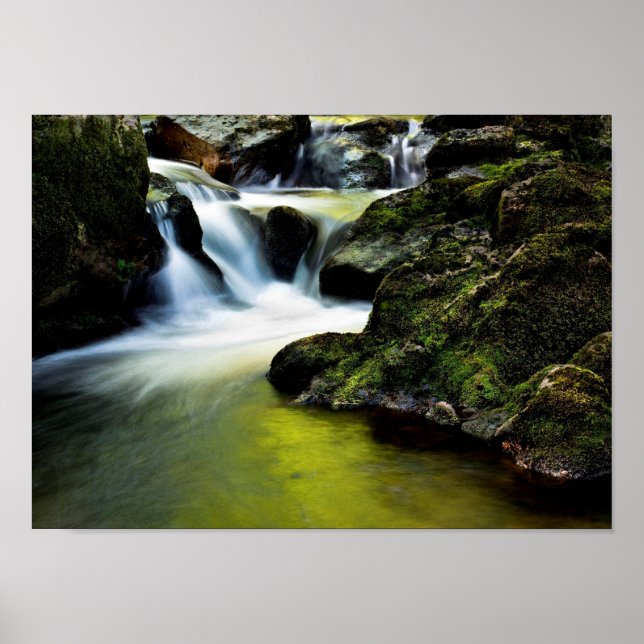 Poster Cascade Tourmakeady dans le comté de Mayo, Irlande (Devant)