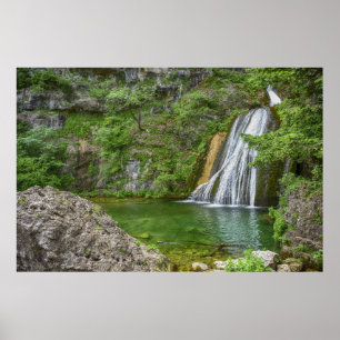 Poster Cascade verte