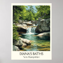 Cascades de Diana's Baths New Hampshire