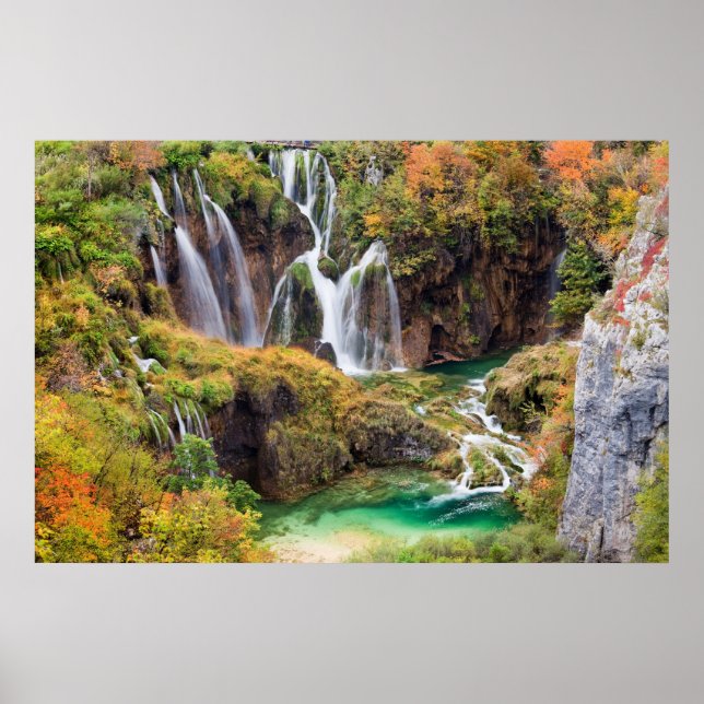 Poster Cascades des lacs Plitvice (Devant)