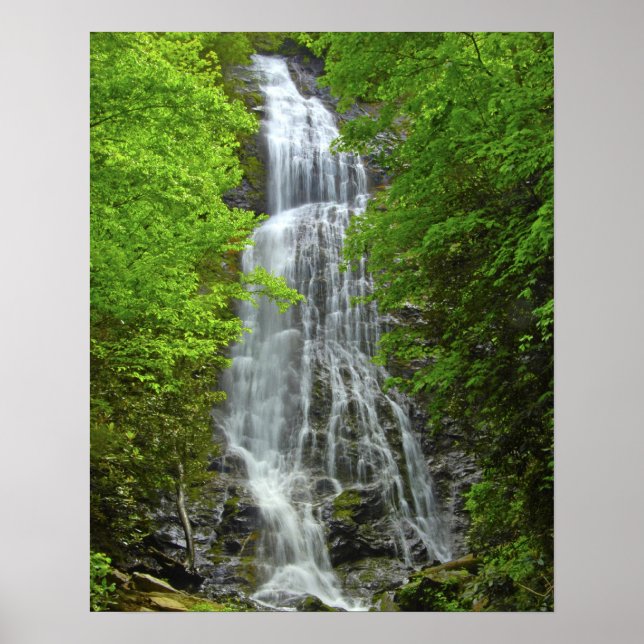 Poster Cascades Great Smokey Mountain National Park (Devant)