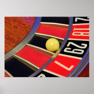 Poster casino roulette ball numéro 29 jeu