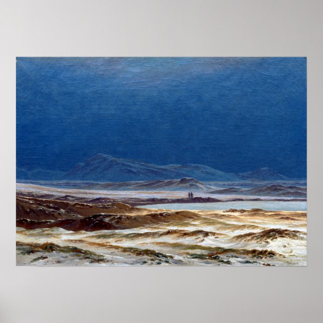 Poster Caspar David Friedrich Paysage du Nord, printemps (Devant)