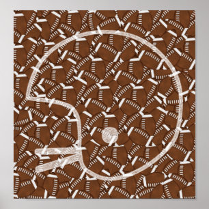 Poster Casque de football