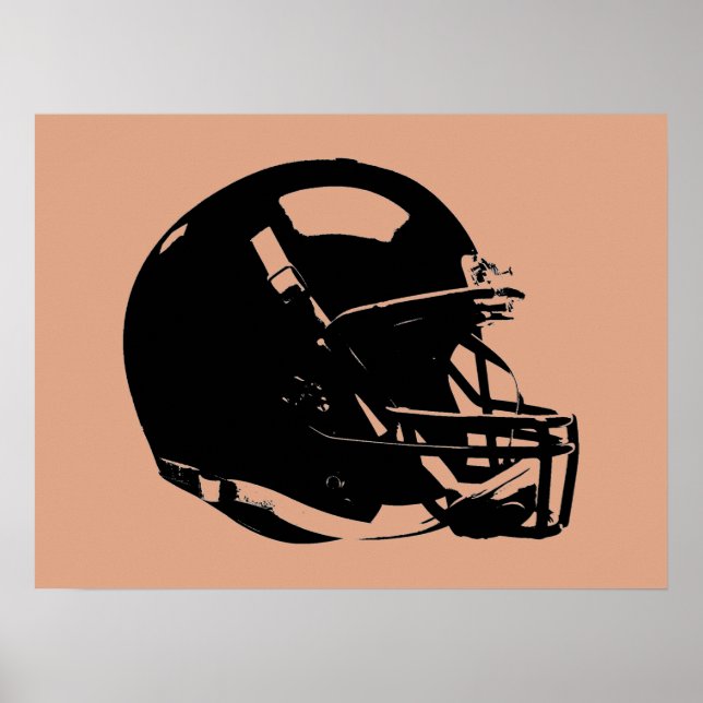 Poster Casque de football Pop Art (Devant)