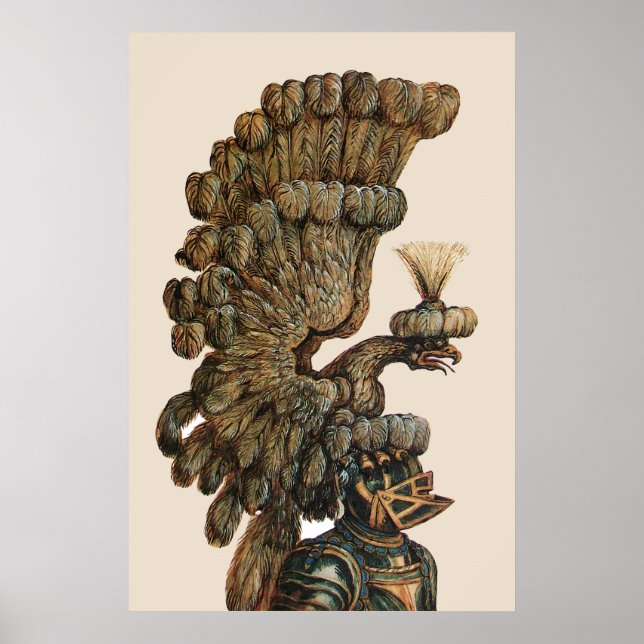 POSTER CASQUE DE NUIT ANTIQUE AVEC AILE (Devant)