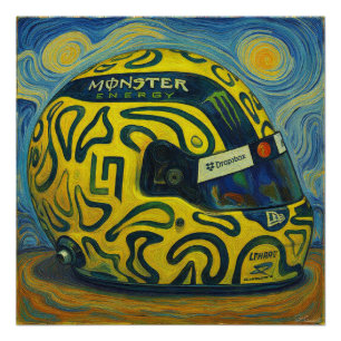 Poster Casque F1 Lando