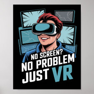 Poster Casque Vr pour joueurs explorant la réalité augmen