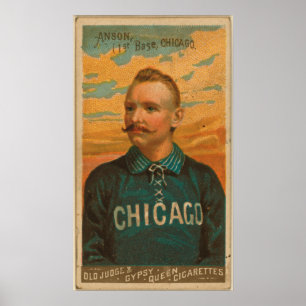 Poster Casquette Anson, Chicago White Stockings