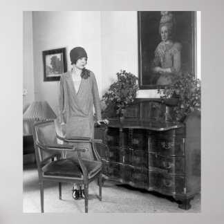 Poster casquette de mode des années 1920