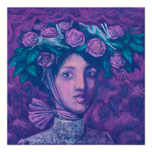 Poster Casquette d'été, Imaginaire d'été Surreal Portrait