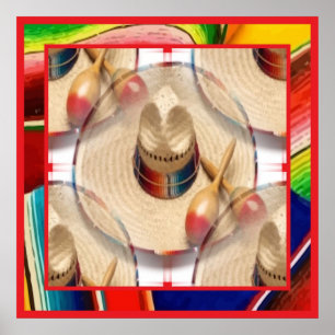 Poster casquette et musique