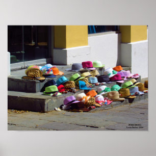 Poster Casquettes à vendre sur l'affiche
