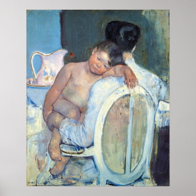 Poster Cassatt - Femme Assis Avec Un Enfant Dans Les Bras (Devant)