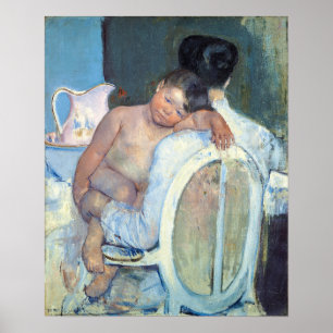 Poster Cassatt - Femme assise avec enfant dans ses bras