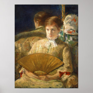 Poster Cassatt - Femme au ventilateur