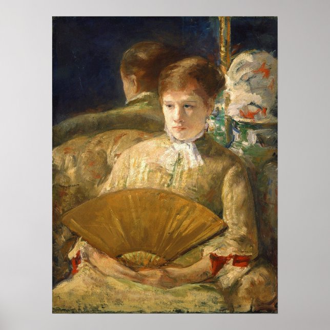 Poster Cassatt - Femme Avec Ventilateur (Devant)
