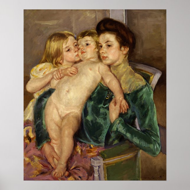 Poster Cassatt - La Caresse (Devant)