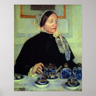 Poster Cassatt - Lady At Tea Table 1885