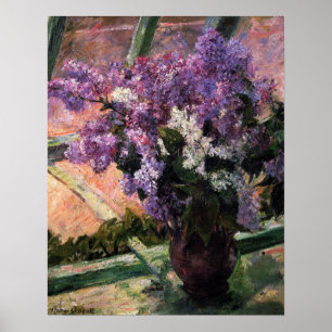 Poster Cassatt - Lilas à la fenêtre 1880