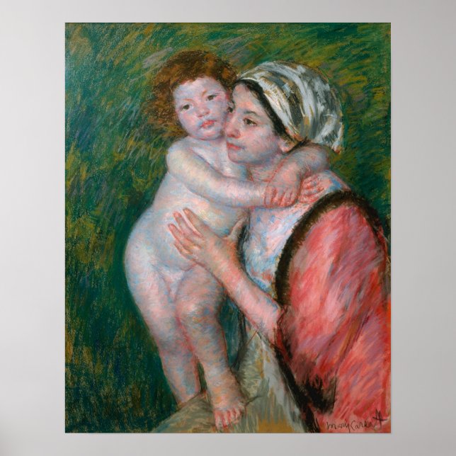 Poster Cassatt - Mère et Enfant (Devant)