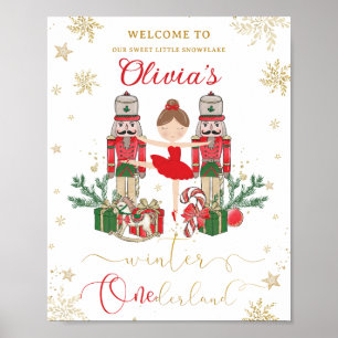 Poster Casse-Noisette Hiver Onederland 1er Anniversaire R