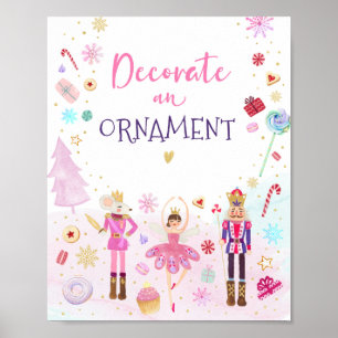 Poster Casse-noisette Pays de sucreries Décorer un orneme