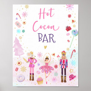 Poster Casse-noix Pays de sucreries Barre de cacao chaud