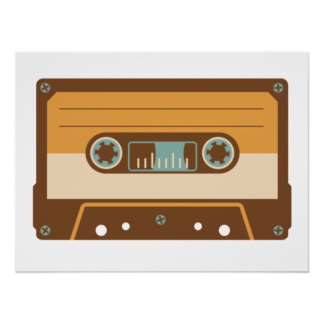 Poster Cassette de bande de mixage analogique (Devant)