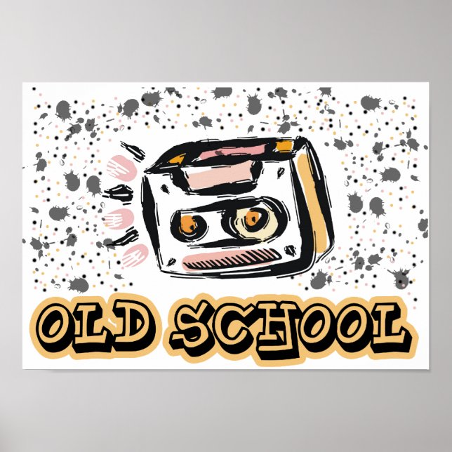 Poster cassette Old School (Devant)
