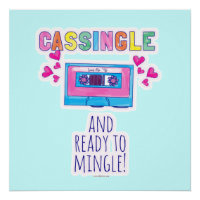 Cassingle Funny Retro Cassette Slogan