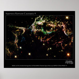 Poster Cassiopeia A de reste de supernova du TGV