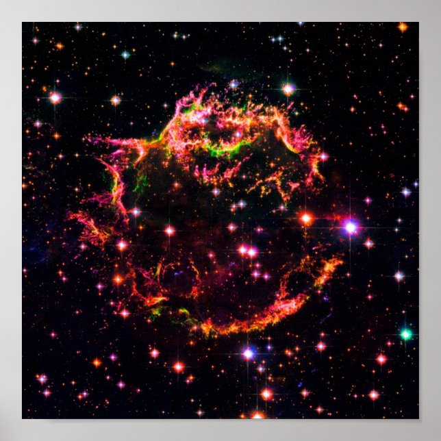 Poster Cassiopeia A Nebula Supernova Espace Restant Photo (Devant)