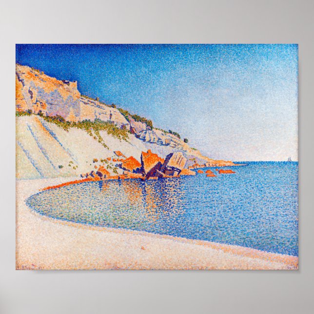 Poster Cassis, Casquette Lombard, Opus 196, Signac (Devant)