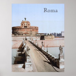 Poster Castel Sant'Angelo, Rome (vers 1900)