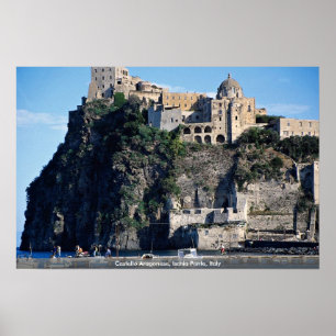 Poster Castello Aragonese, Ischia Ponte, Italie