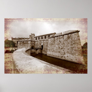 Poster Castillo de la Real Fuerza, La Havane, Cuba