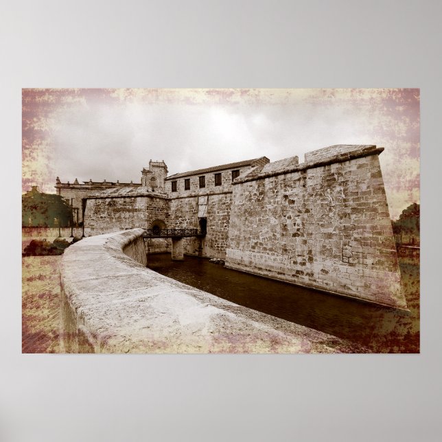 Poster Castillo de la Real Fuerza, La Havane, Cuba (Devant)