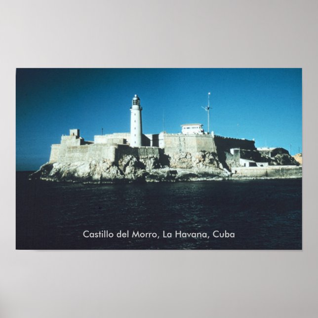 Poster Castillo del Morro, La Havana Cuba (Devant)