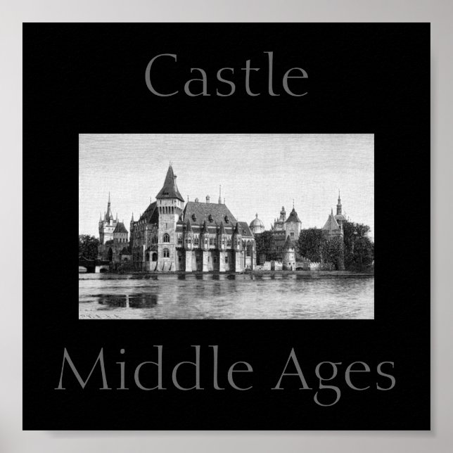 Poster Castle Middle Ages (Vorne)