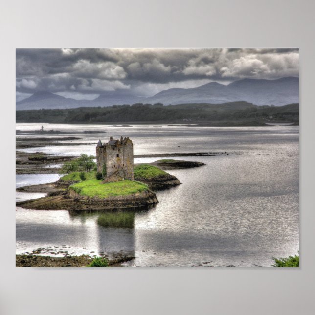 Poster Castle Stalker Appin Argyll Écosse (Devant)