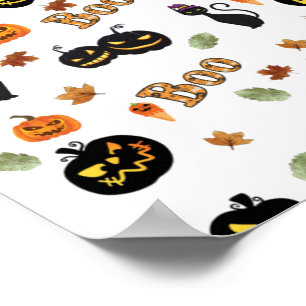 Poster Cat Boo Halloween