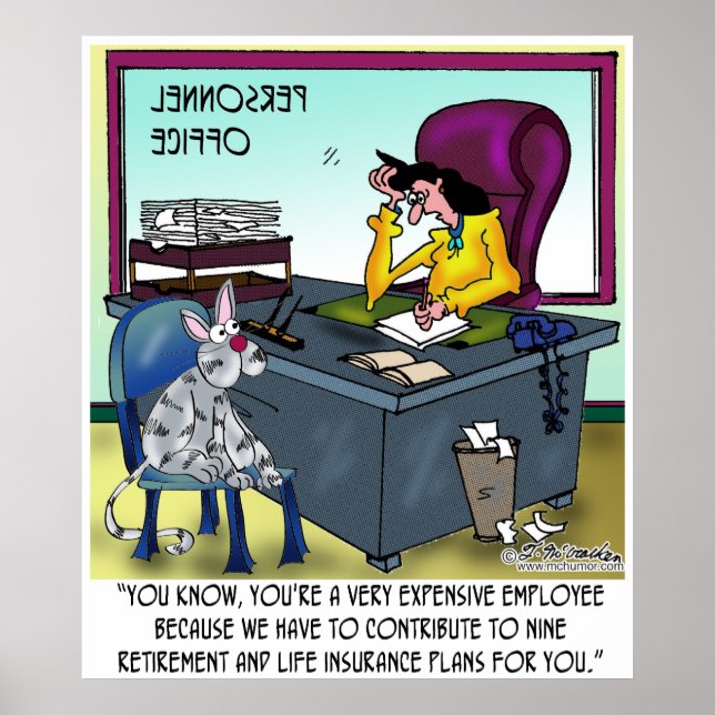 Poster Cat compte 9 régimes d'assurance vie (Devant)