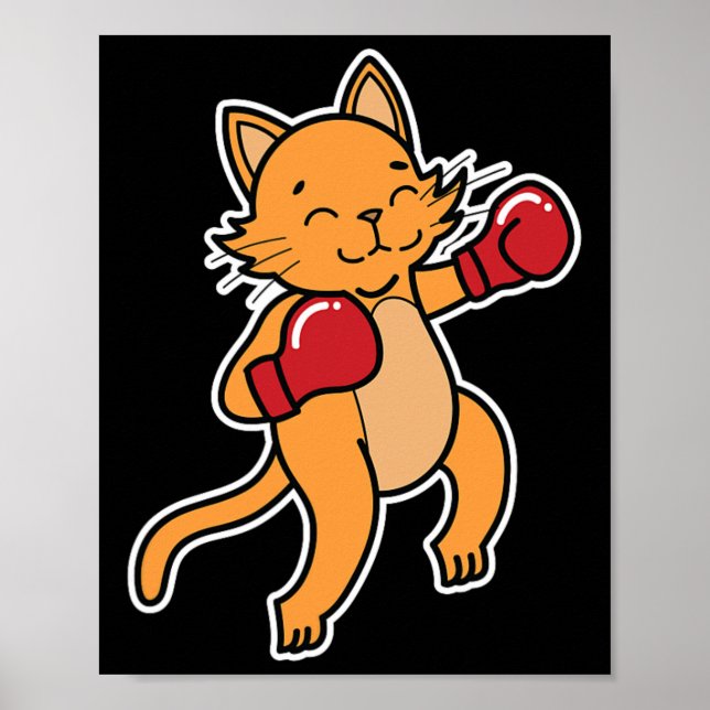 Poster Cat fait la boîte 1 (Devant)